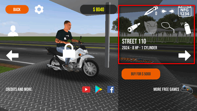 摩托平衡3d游戏(Moto Wheelie 3D)0.49 无限金币版